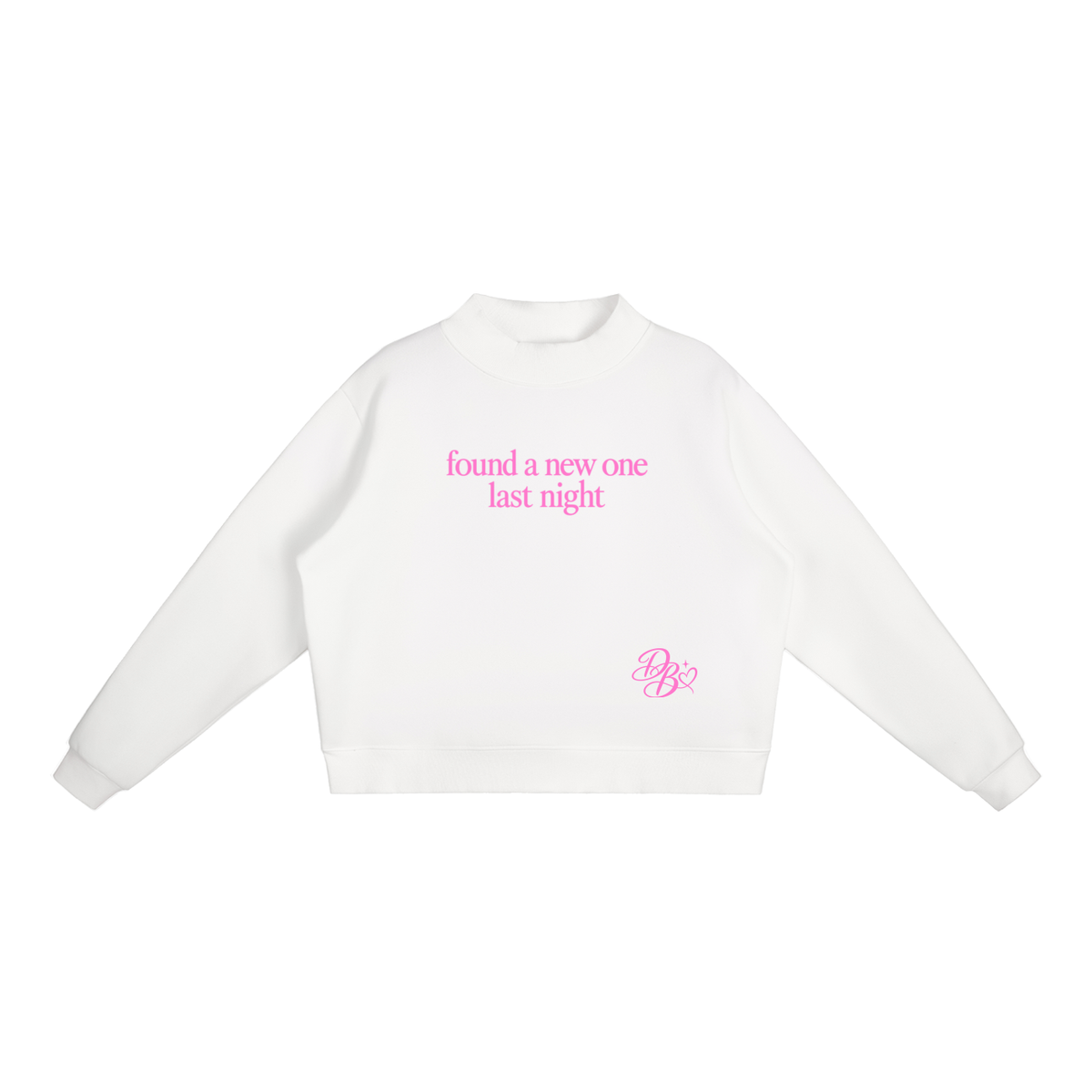 Essential Fleece Mock-Neck Crew Sweatshirt