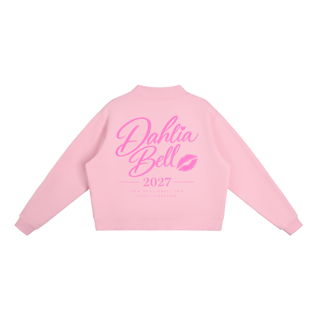 Essential Fleece Mock-Neck Crew Sweatshirt