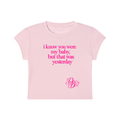 Women's Slim-Fit Cropped T-Shirt