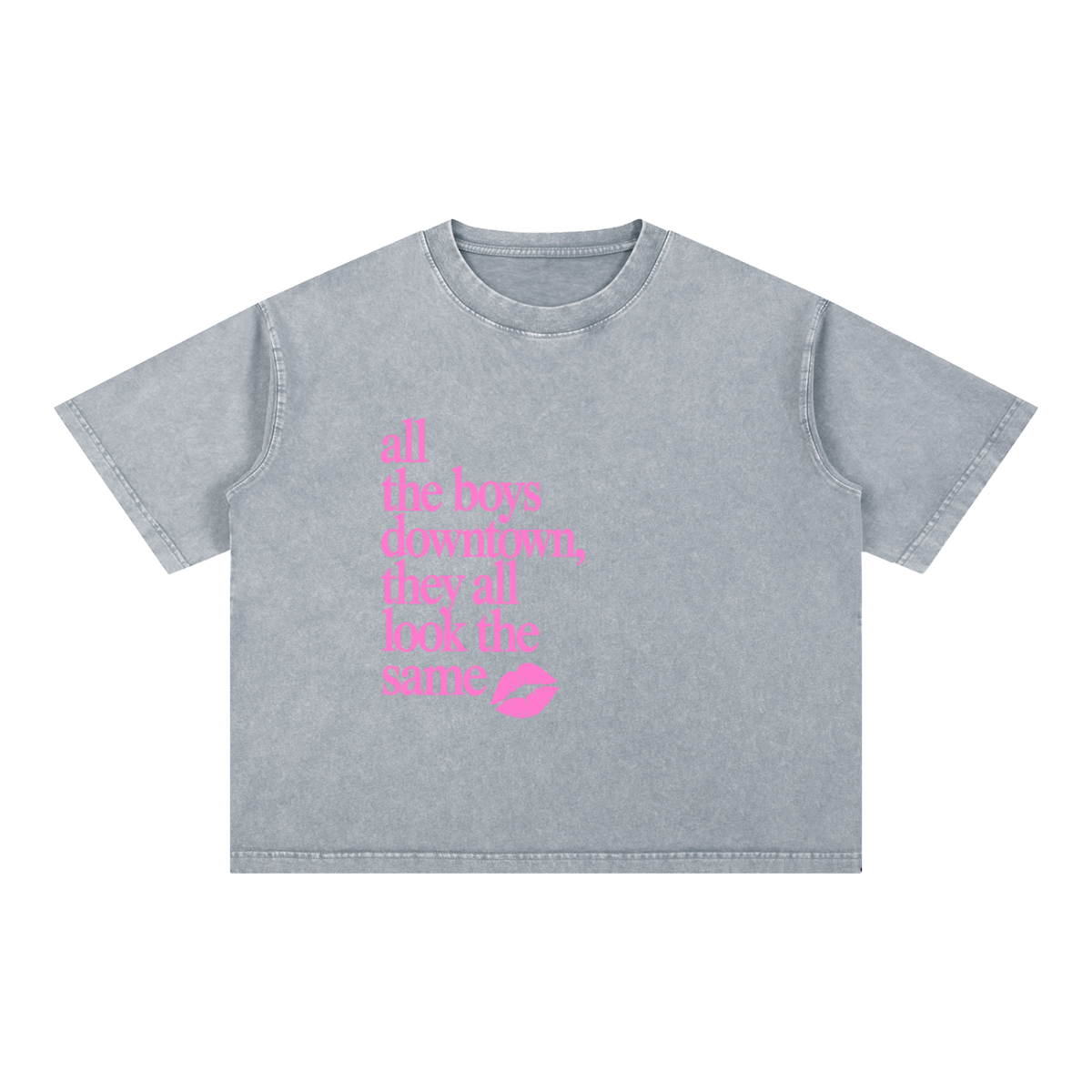 Mineral Wash Boxy Cotton T-Shirt