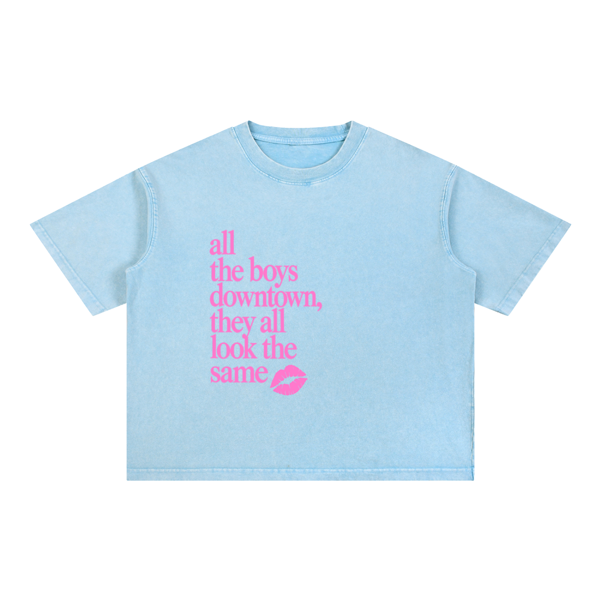 Mineral Wash Boxy Cotton T-Shirt