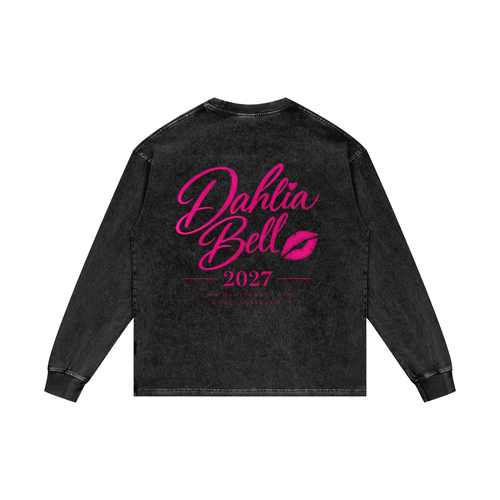 Acid Wash Oversize Long Sleeve T-Shirt