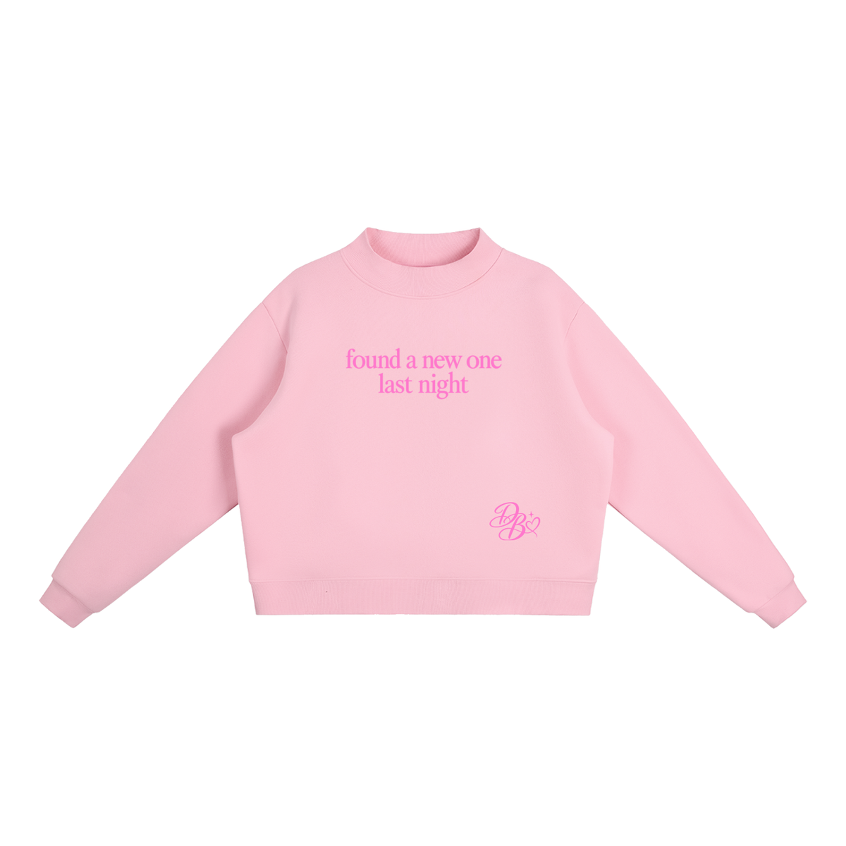Essential Fleece Mock-Neck Crew Sweatshirt