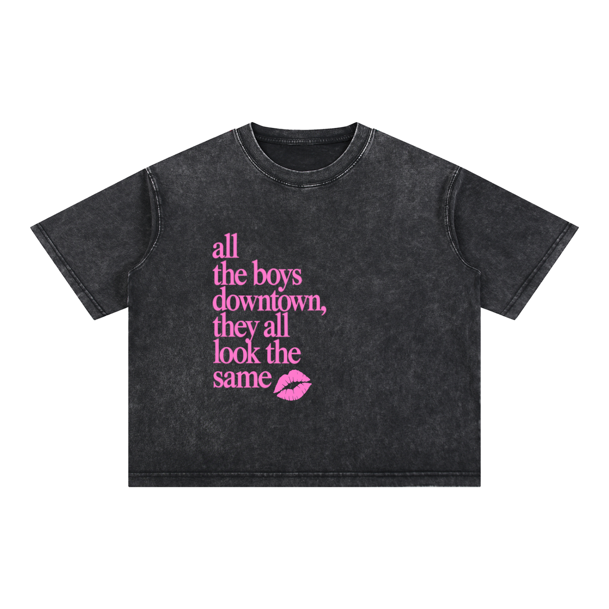Mineral Wash Boxy Cotton T-Shirt